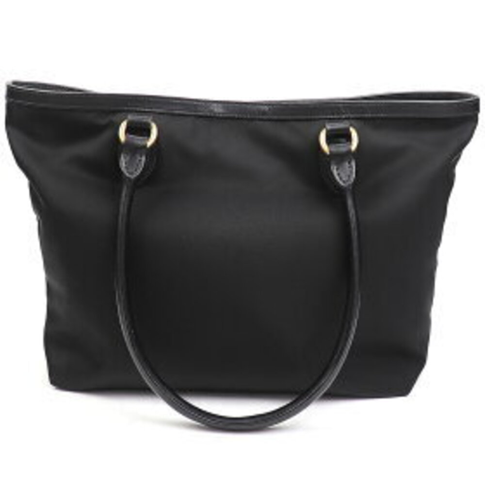 Prada Tessuto Logo Bag Tote Black Metal QXO - Picture 3 of 7